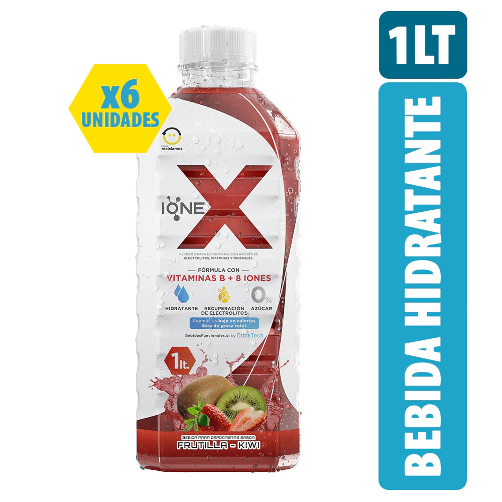 6 Botellas IONEX Sabor Kiwi Frutilla