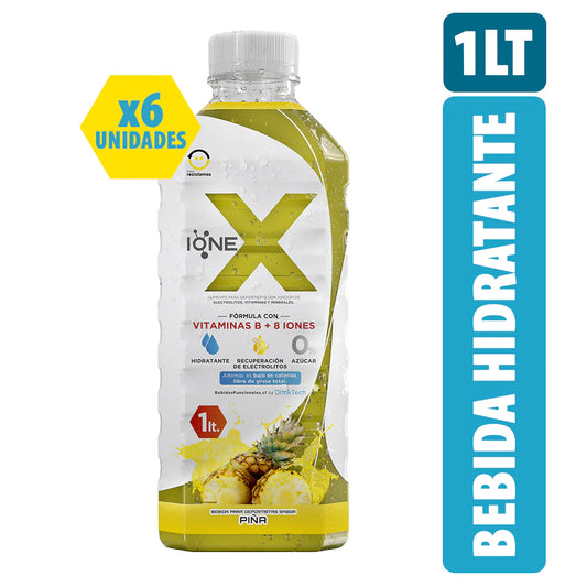 6 Botellas IONEX Sabor Piña